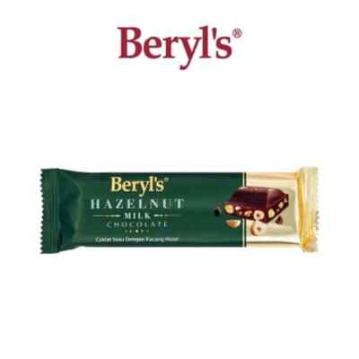 Beryl's Hazelnut Milk Chocolate Bar 40g FREE SHIPPING WORLD WIDE