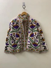 Vintage TNT Suzani Embroidery Jacket | Winter Jacket Coat | Women's Coat