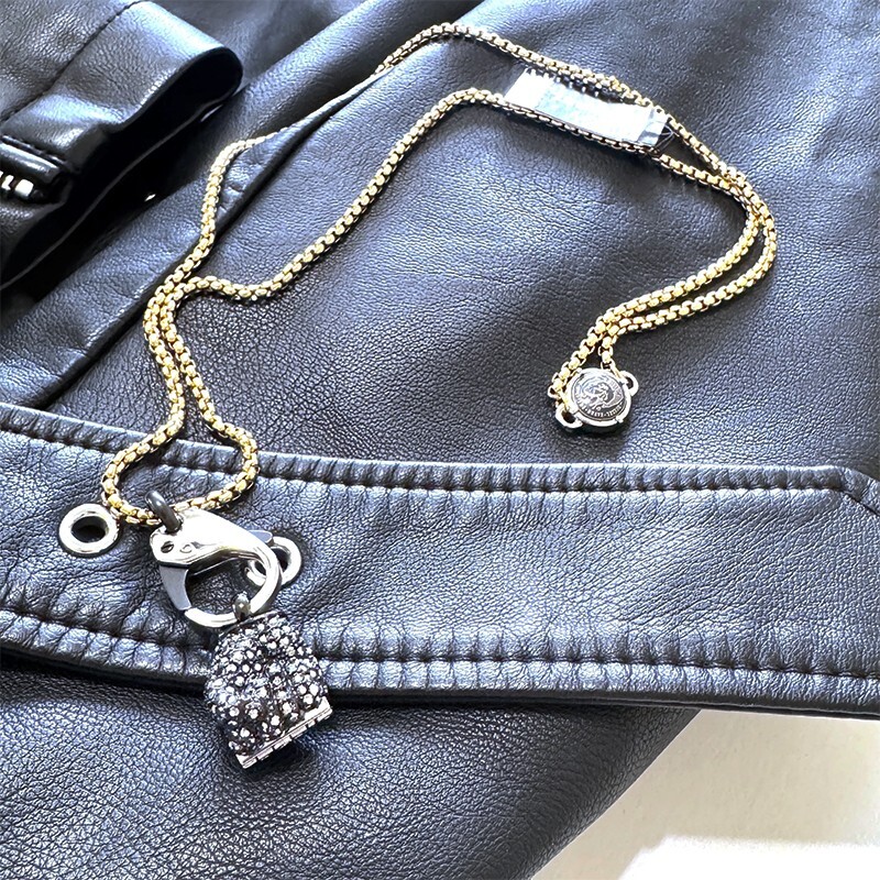 【DIESEL】Dx1571710 Jewel DX1571710 JEWEL Gold-Tone Stainless Steel Chain Bracelet