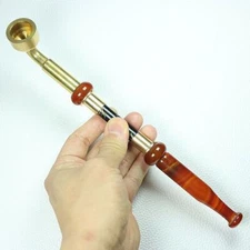 Old-style Dry Tobacco Pot Jade Tobacco Pouch Agate Pipe Long Section Men's New