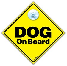 Hund an Bord Autoschild, Saugnapf Hund Autosc...