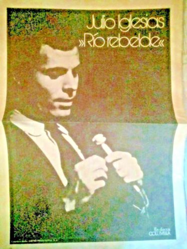 Julio Iglesias. Poster Vintage.!!! Discos Columbia - 第 1/1 張圖片