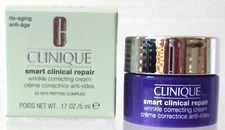 CLINIQUE SMART CLINICAL REPAIR WRINKLE CORRECTING CREAM .17OZ TRAVEL SZ JAR BNIB
