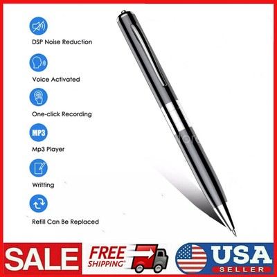 Digital Voice Recorder Pen Dictaphone  Voice Activated Audio RecordingMP3 Player