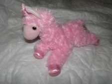 Aurora Pink Unicorn Alpaca Lama Plush 10" Stuffed Toy