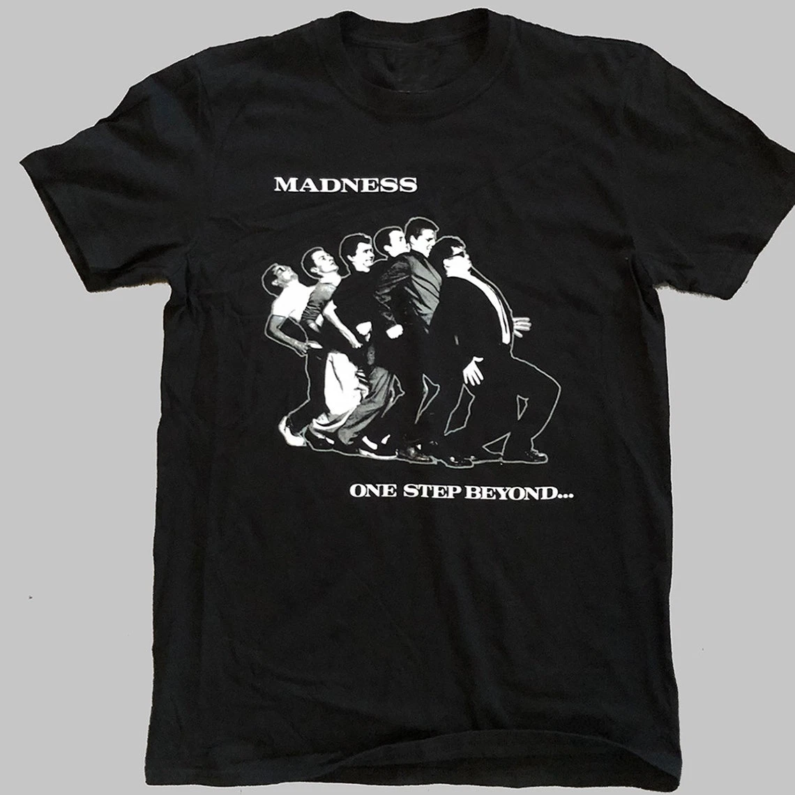 Madness Band Official Logo T-Shirt - Vintage Photo Style Men's Tee, White, Size XL - View #8