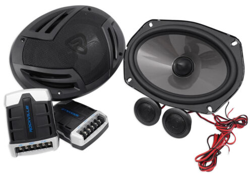 Pair Rockville RV69.2C 6x9 Component Car Speakers 1000 Watts/220w RMS CEA Rated - Picture 1 of 8