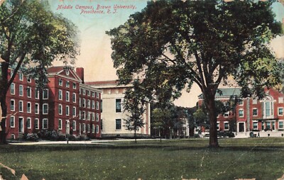 Middle Campus Brown University Providence Rhode Island RI c1910 Postcard