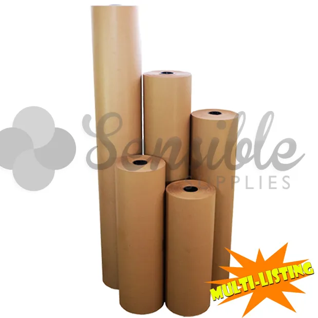 Heavy Duty QUALITY PREMIUM Thick Brown Kraft Packing Wrapping Paper Rolls  90gsm