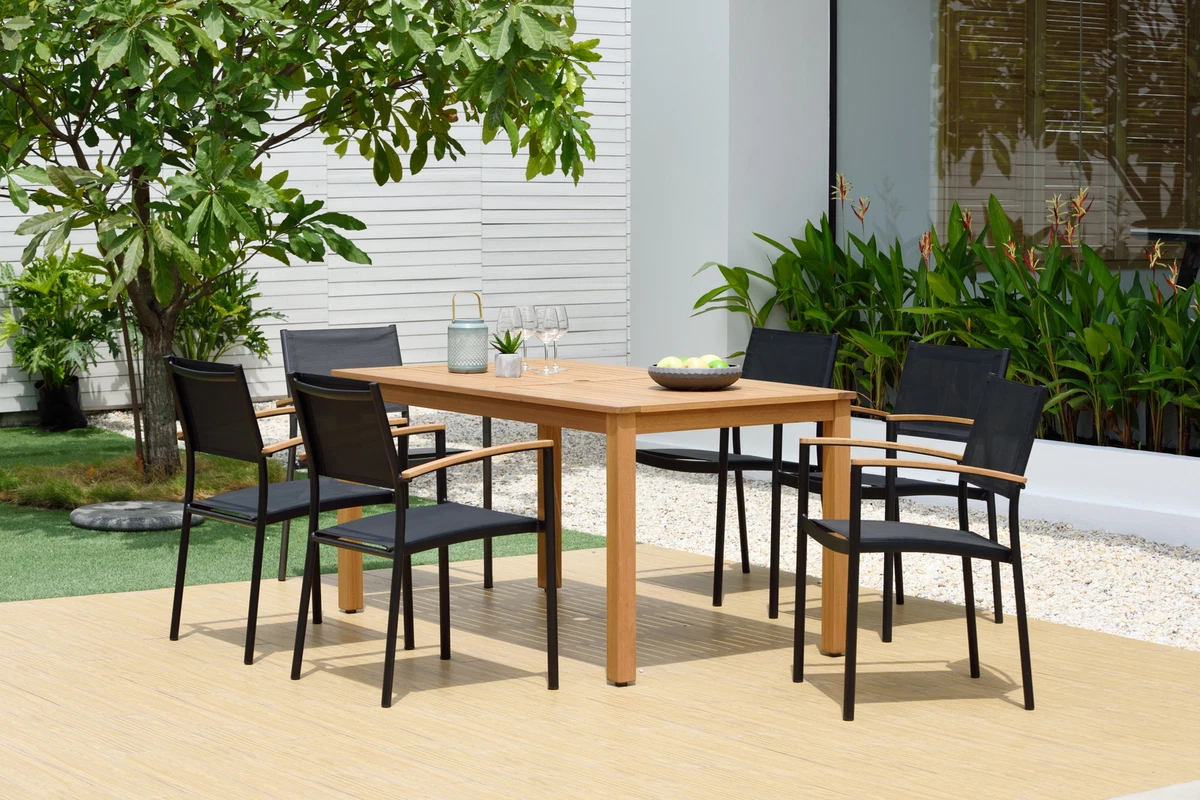 Amazonia teak dining set sale