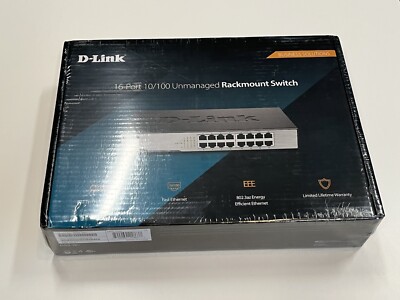LOT OF 2 D-Link DSS-16port  10/100  Ethernet Network Switch New