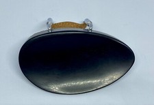 UNUSUAL EBONY VIOLIN CHIN REST, WITH CORKED CLAMP, 4/4, UK SELLER