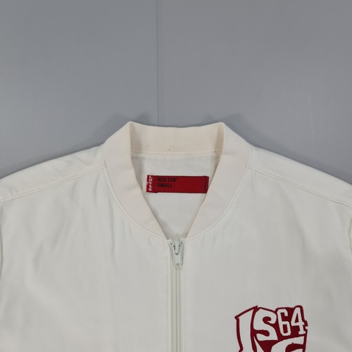 Levis Red Tab Womens Jacket White Small San Francisco LSC 64 State Park Varsity - Picture 3 of 11