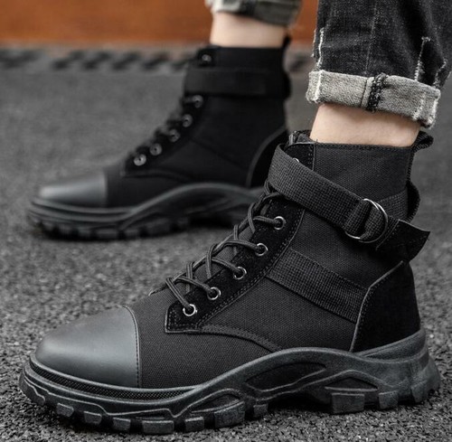 Sport Men Canvas Shoes Hiking Walking 