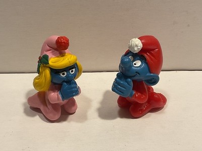 Schlumpf Schlümpfe 51910 + 51911 Paar Betende 1982 W. Berrie Schleich Portugal