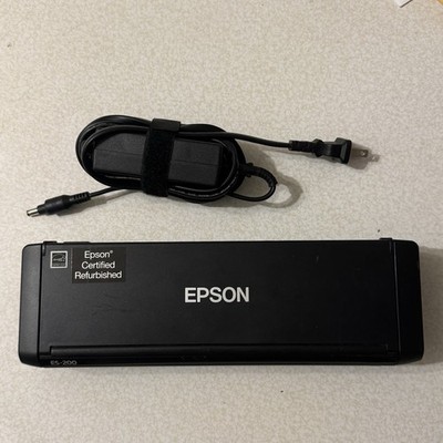 Epson WorkForce ES-200 Compact Document Scanner With Power Supply
