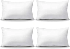 12 x 20 Pillow Inserts Set of 4 Decorative Throw Pillow Inserts Rectangle Lum...