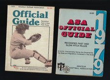 Official Guide Amateur Softball Assn, plus ASA OFFICAL guide 1979