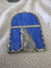 Cat In The Window Hand Made Suncatcher Stained Glass Window Hanging