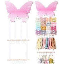Headband Holder Bow Holder for Girls Hair Bows,Butterfly Hair Organizer Stora...