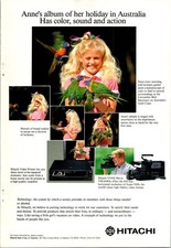 Hitachi Holiday in Australia Vintage Print Ad 1988