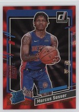 2023-24 Panini Donruss Rated Rookie Holo Red Laser 30/99 Marcus Sasser #222 lz7
