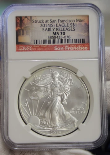 2014 S US Silver Eagle $1 NGC MS70 SF Early Releases