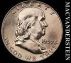1959-D Franklin Half Dollar - FBL - Choice Gem Brilliant Unc+++ Lustrous  #K1190