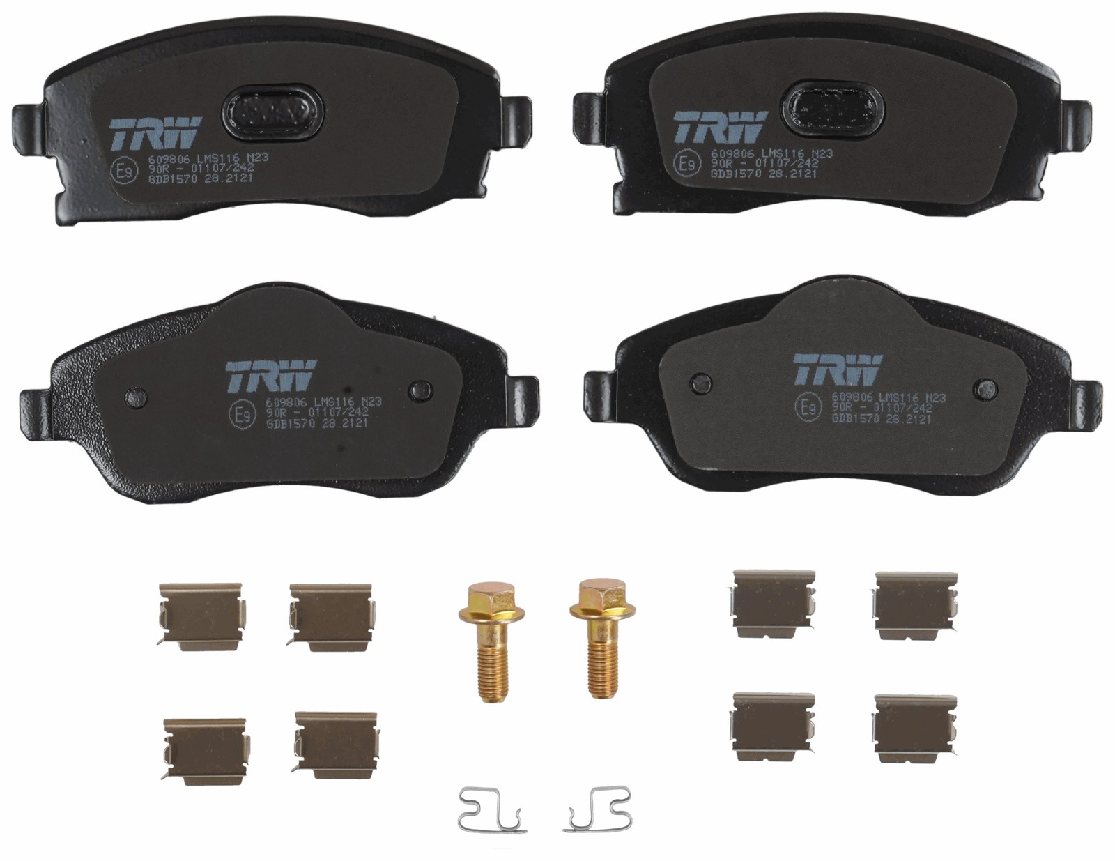 Kit plaquettes de frein TRW GDB1570 haute précision en matériau composite