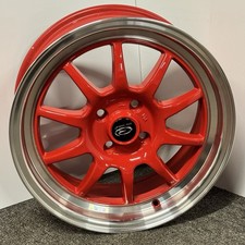 1x Rota GT3 16 Inch Alloy Wheel Rim Red Diamond Cut Polished Lip 16x7 4x100 16”