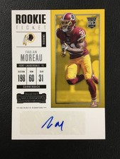 2017 Panini Contenders #159 Fabian Moreau Auto Washington Redskins
