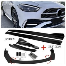 Front Bumper Lip Splitter Side Skirts Rear Lip For Mercedes Benz C W206 2022-24