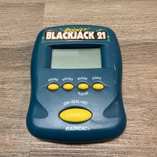 Radica Pocket Blackjack 21 Handheld Electronic Game 1997 TESTED WORKS GREAT