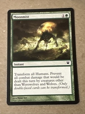 Moonmist X1 Innistrad NM Condition See Pics Front Back English