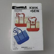 Kenmore Exclusive Kwik Sew Tote Bag Patterns Sealed