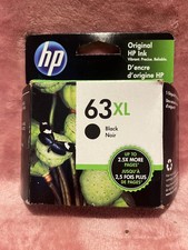 New Sealed Genuine HP 63XL Black Ink Cartridge F6U64AN Date: October 2020
