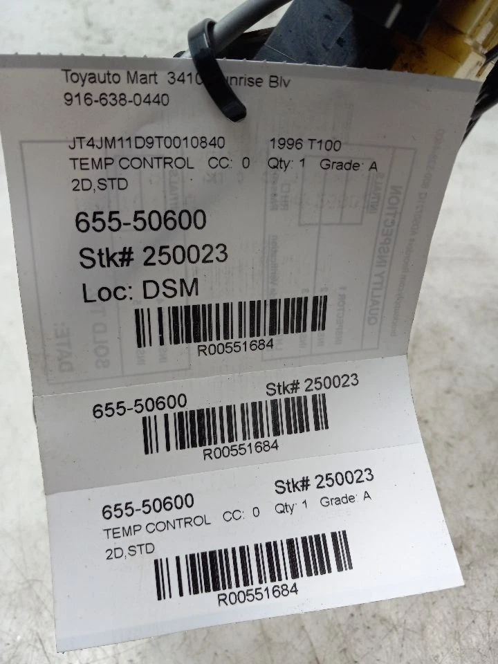 93 94 95 96 97 98 TOYOTA T100 CONTROL DE TEMPERATURA Foto 4 de 4