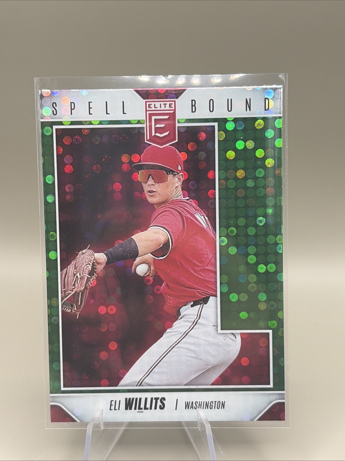 Panini 2026 Donruss Elite Spellbound Bubbles Eli Willits #21 Washington