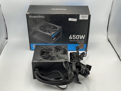 PowerSpec 650 Watt 80 Plus Bronze ATX Power Supply
