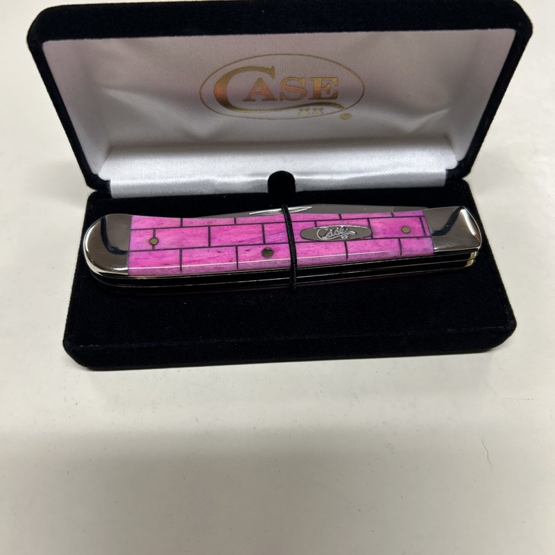 CASE XX #44516 PINK BONE SMOOTH BRICKED TRAPPER SS 