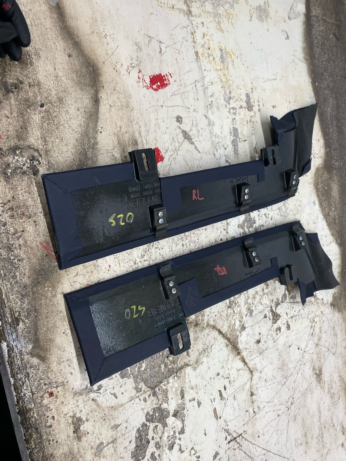2010-2020 BENTLEY MULSANNE REAR LEFT RIGHT SEAT BACKREST TRIM COVER PANEL SET