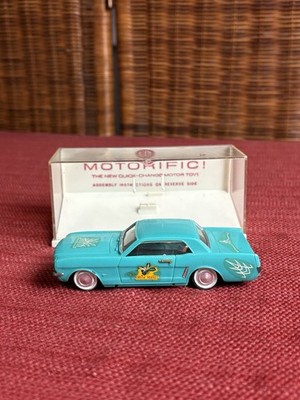 Vintage 1964 Ideal Motorific For Mustang Slot Car #4173-1 W/ Display ...