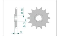 Ritzel Antriebsritzel 15-ZäHne 520-Teilung FüR Suzuki TS 250 X Bj. 1986-1989