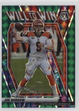2021 Panini Mosaic Will to Win Green Mosaic Prizm Joe Burrow #WW-8 07i7