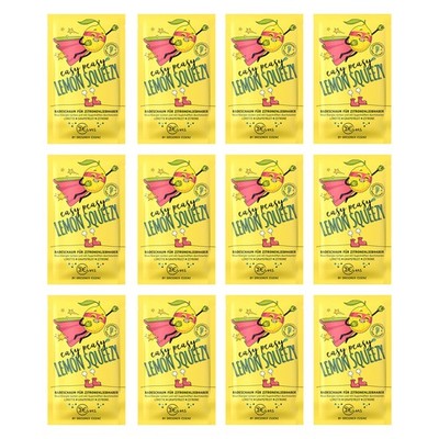 12er Pack Dresdner Essenz Badeschaum Easy Peasy Lemon Squeezy 12x60 g Badezusatz