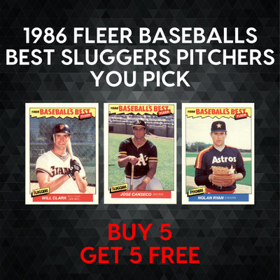 1986 Fleer Baseballs Best Sluggers vs. Pitchers - YOU PICK - Complete Your Set
