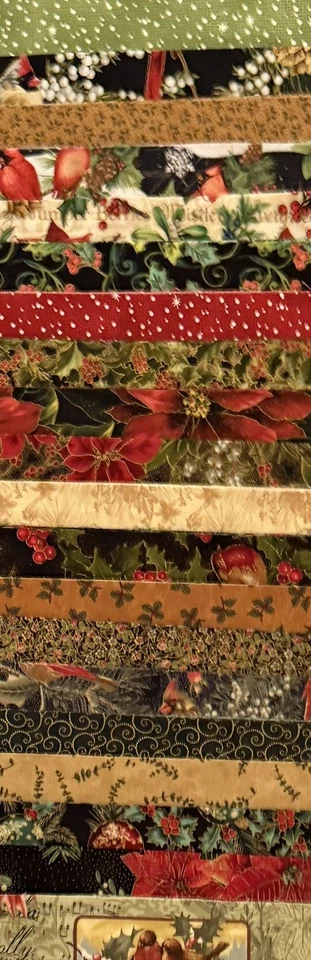 Cozy 20 Strip Winter Jelly Roll, Quilt Shop Fabric ~ Moda, Hoffman, Andover, etc - Image 3 of 4