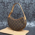 LOUIS VUITTON MONOGRAM Pochette Croissant Shoulder Bag M51510 #13 Rise-on