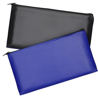 GeeRic 2 Pack Money Bags, Zipper Bank Deposit Bag, PU Leather Cash and Coin P...