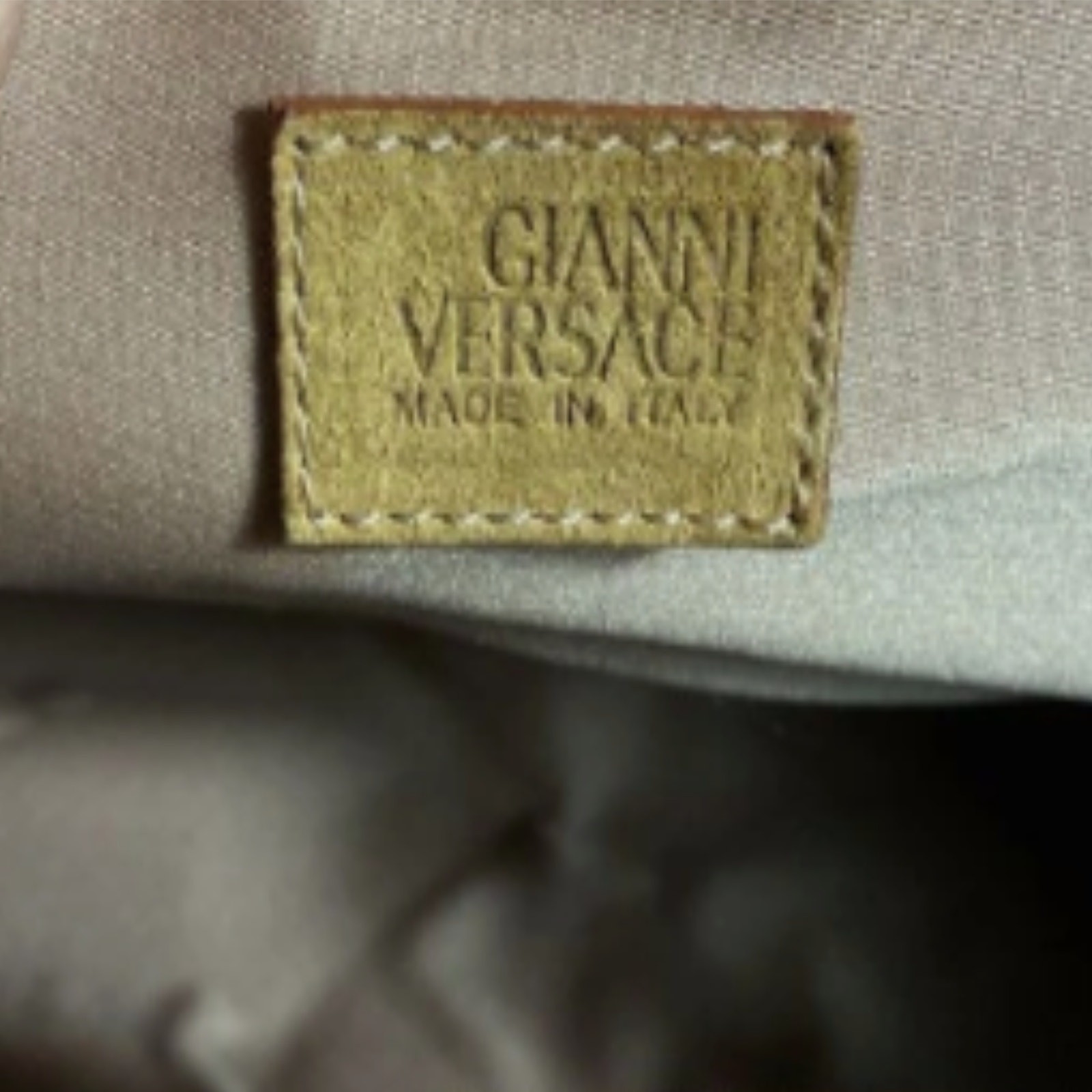 Gianni Versace Borsa Crosta Suede, Python Strap H… - image 7